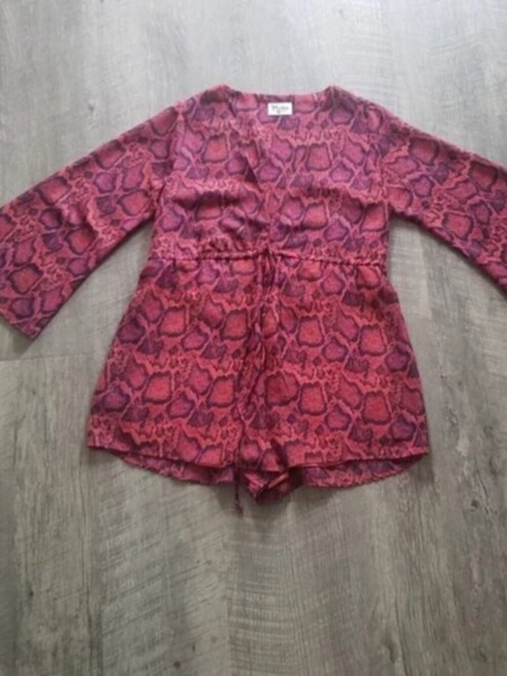 Show Me Your MuMu Roxy Python Romper.